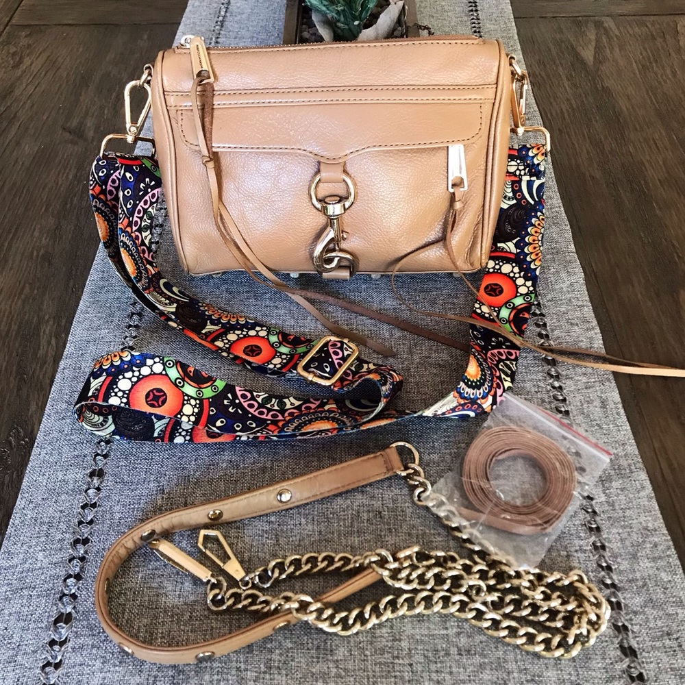 REBECCA MINKOFF Mini MAC Crossbody Bag- Tan 🍁